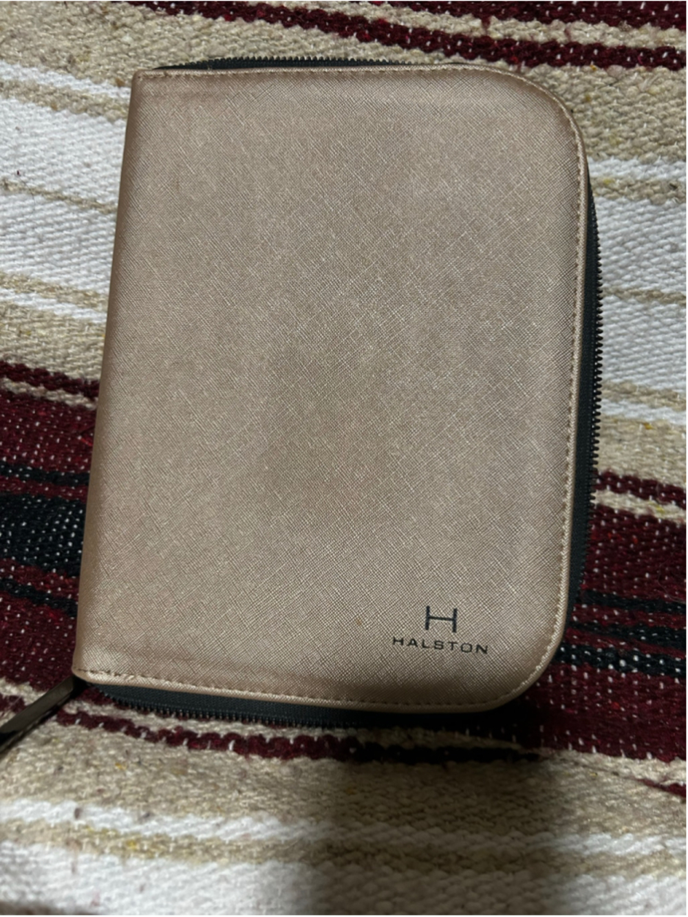 Women's Halston Jewelry Travel Case One Size Gold and Black